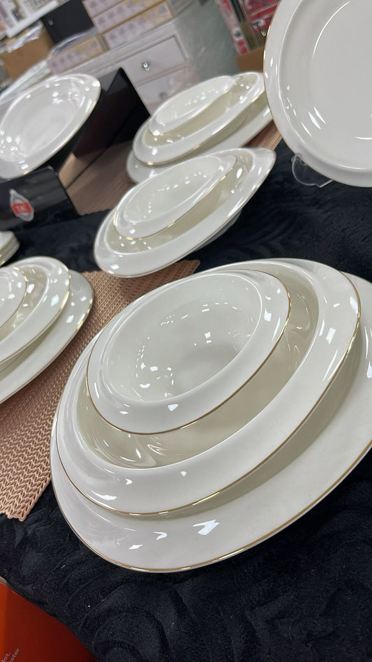 25-teiliges TAÇ Porzellan-Tafelservice für 6 Personen